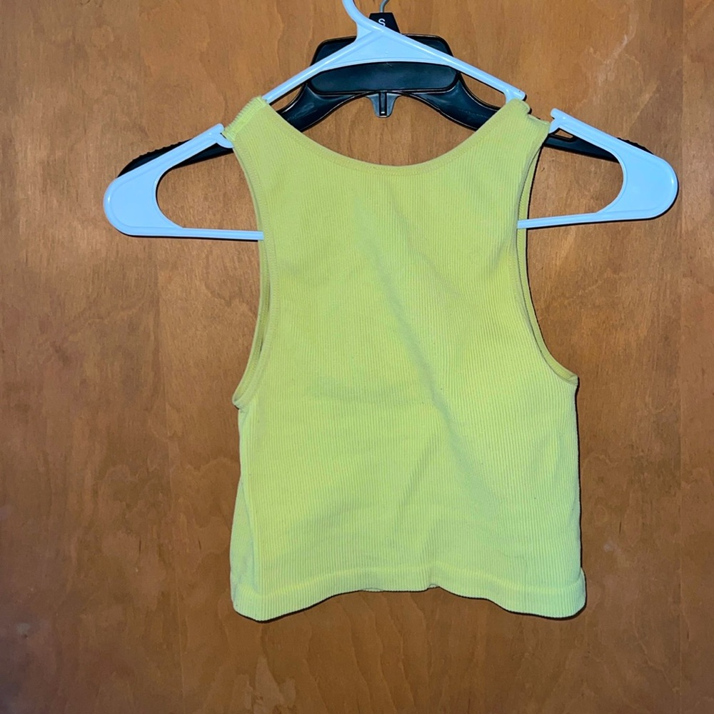 green crop top size S